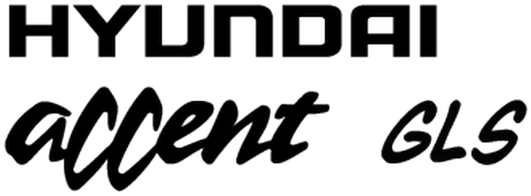 Hyundai Accent Gls Logo Decal - Hyundai Accent (800x800), Png Download