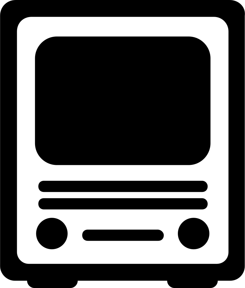 Old Television Monitor Comments - Television (832x980), Png Download