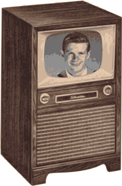Old, Retro, Television, Tubes, Tv - Retro Tv Clipart Hd (470x720), Png Download