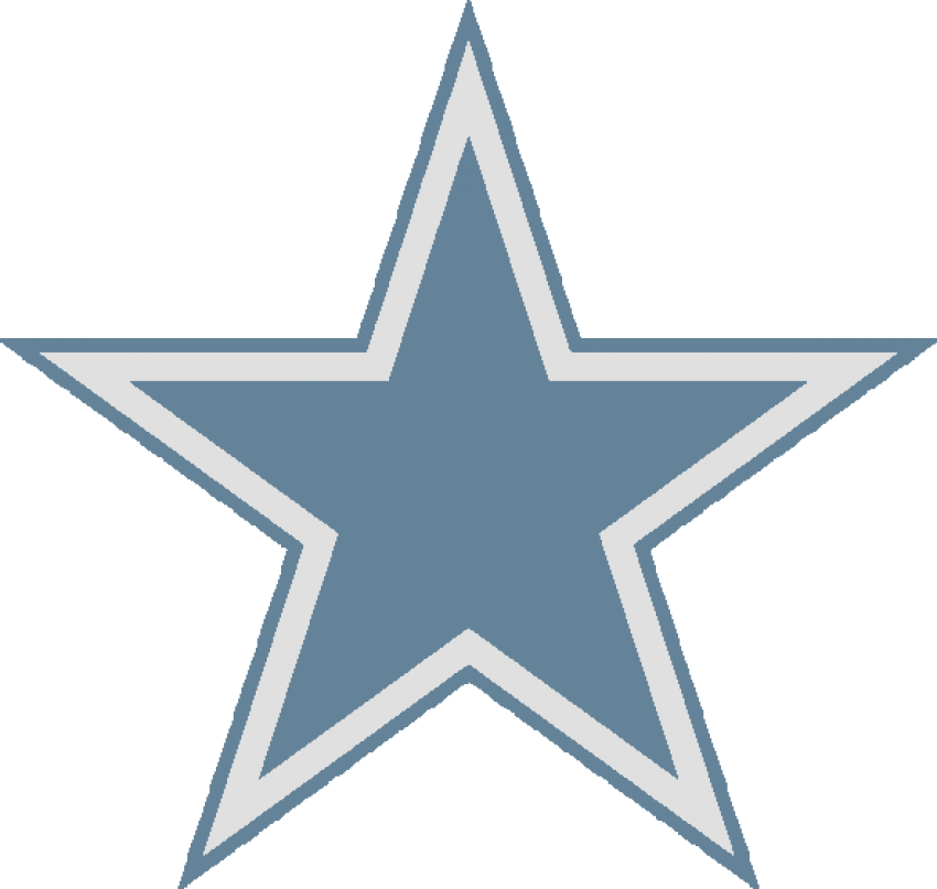 Free Png Grey Star Png Images Transparent - Dallas Cowboys Logo (850x807), Png Download