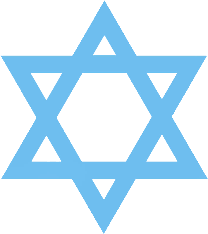 Star Png Blue Colour - 5 Major World Religion Symbols (880x917), Png Download