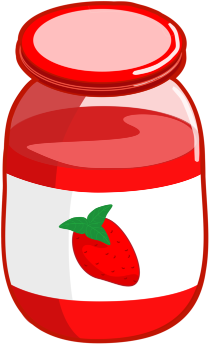 Peanut Butter And Jelly Sandwich Jam Sandwich Gelatin - Strawberry Jelly Clipart (481x750), Png Download