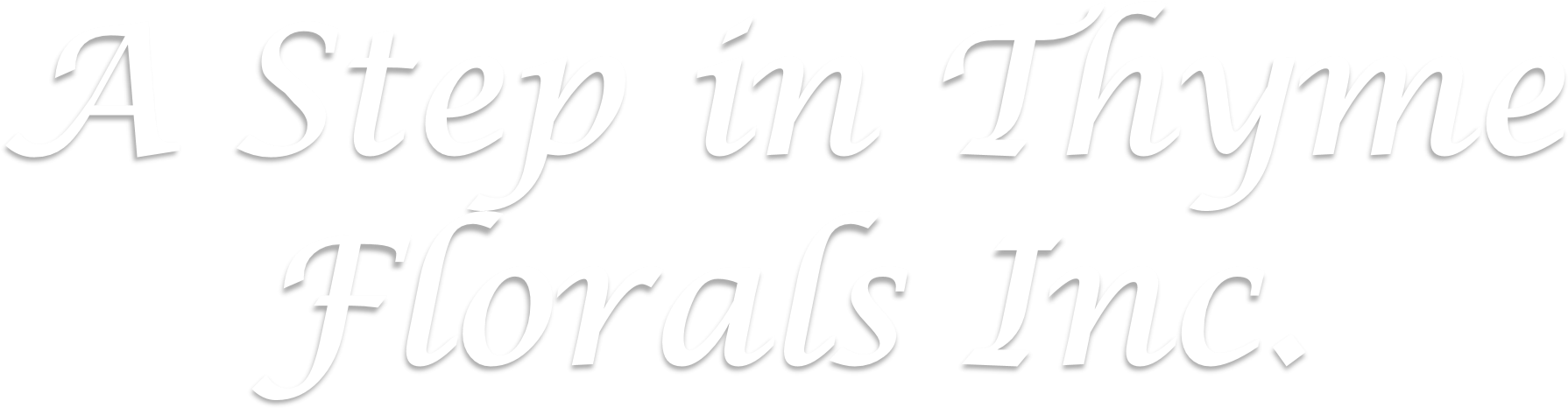 A Step In Thyme Florals, Inc (2048x680), Png Download