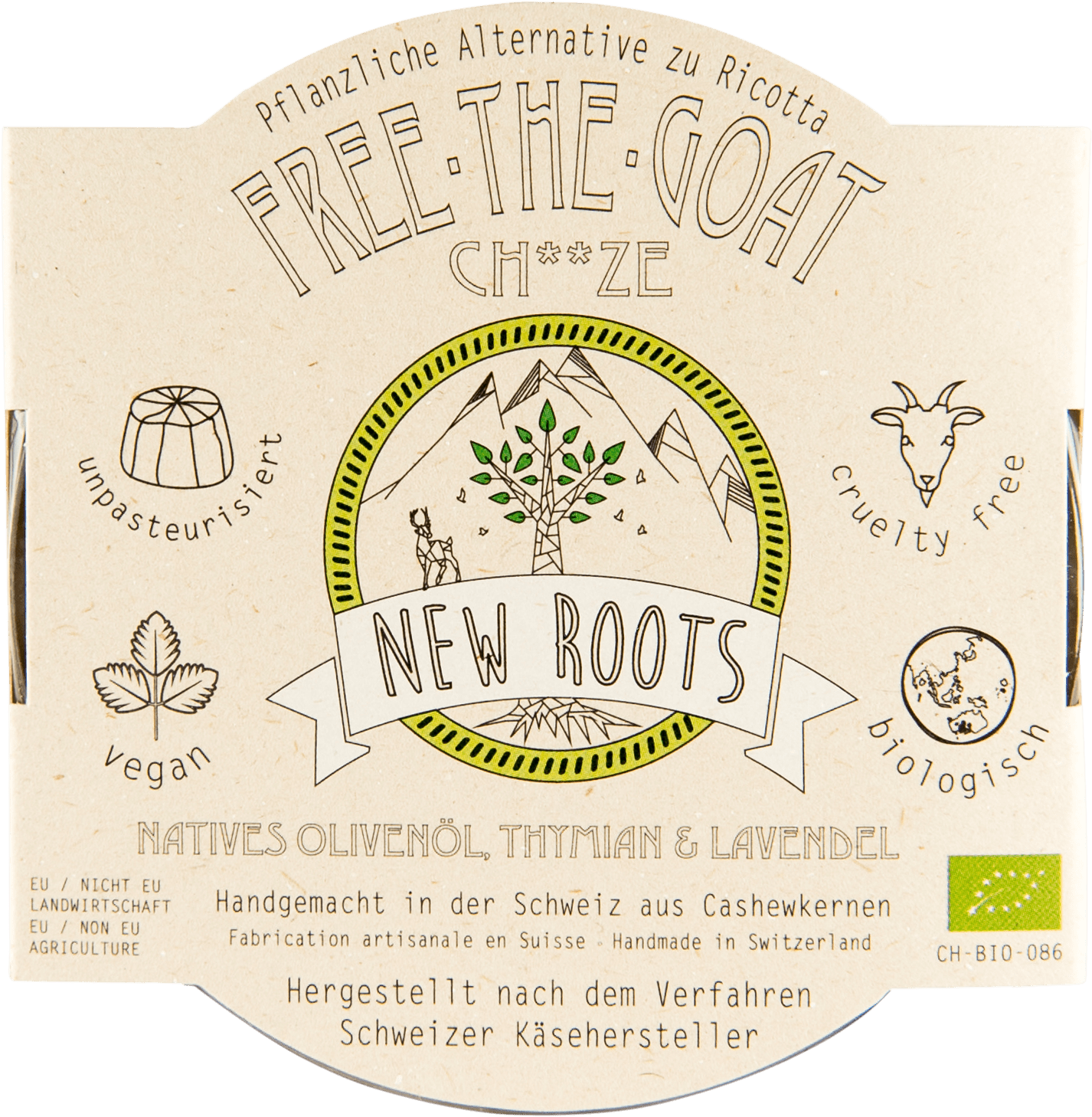 Free The Goat Olive Oil, Thyme & Lavender (1604x1604), Png Download