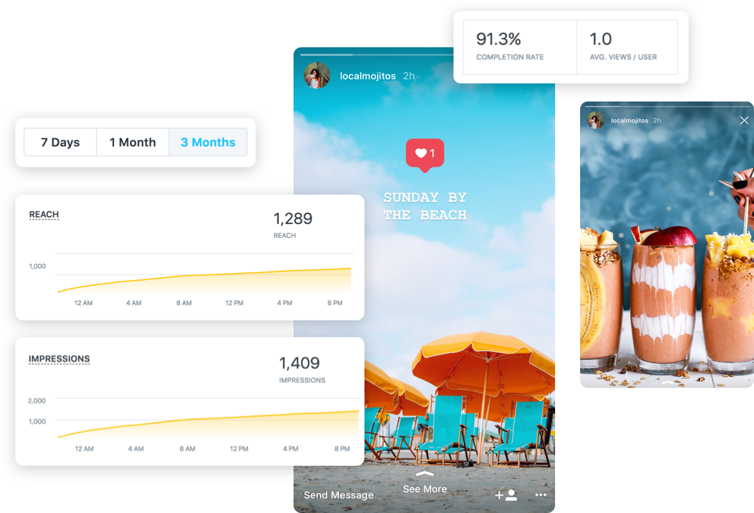 Get More Views With Instagram Stories Analytics (1084x738), Png Download