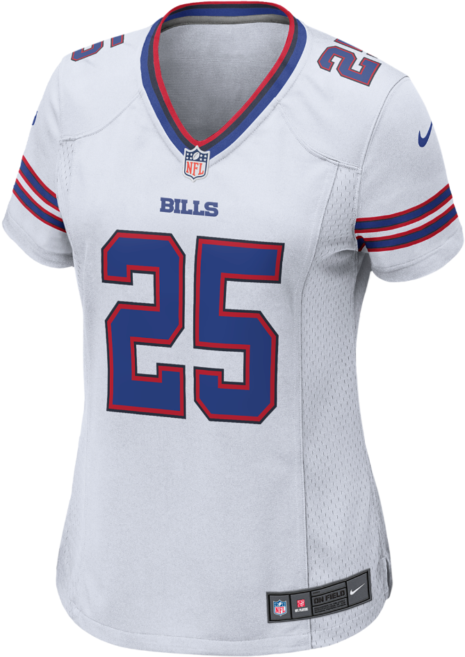 Nike Nfl Buffalo Bills Women's Football Away Game Jersey (1000x1000), Png Download