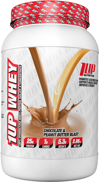 1up Nutrition Whey Protein (1111x736), Png Download