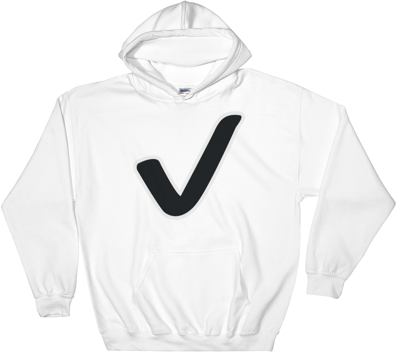 Emoji Hoodie - Check Mark (1000x1000), Png Download