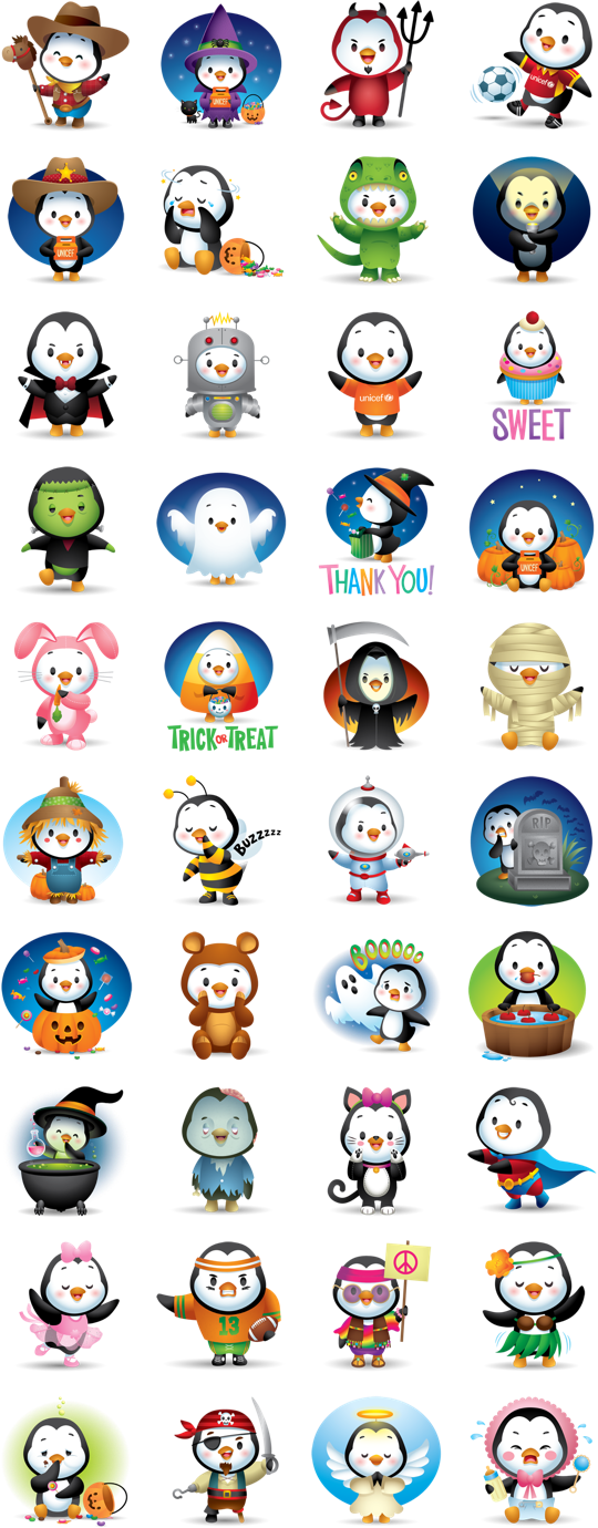 Waddles-halloween (540x1380), Png Download