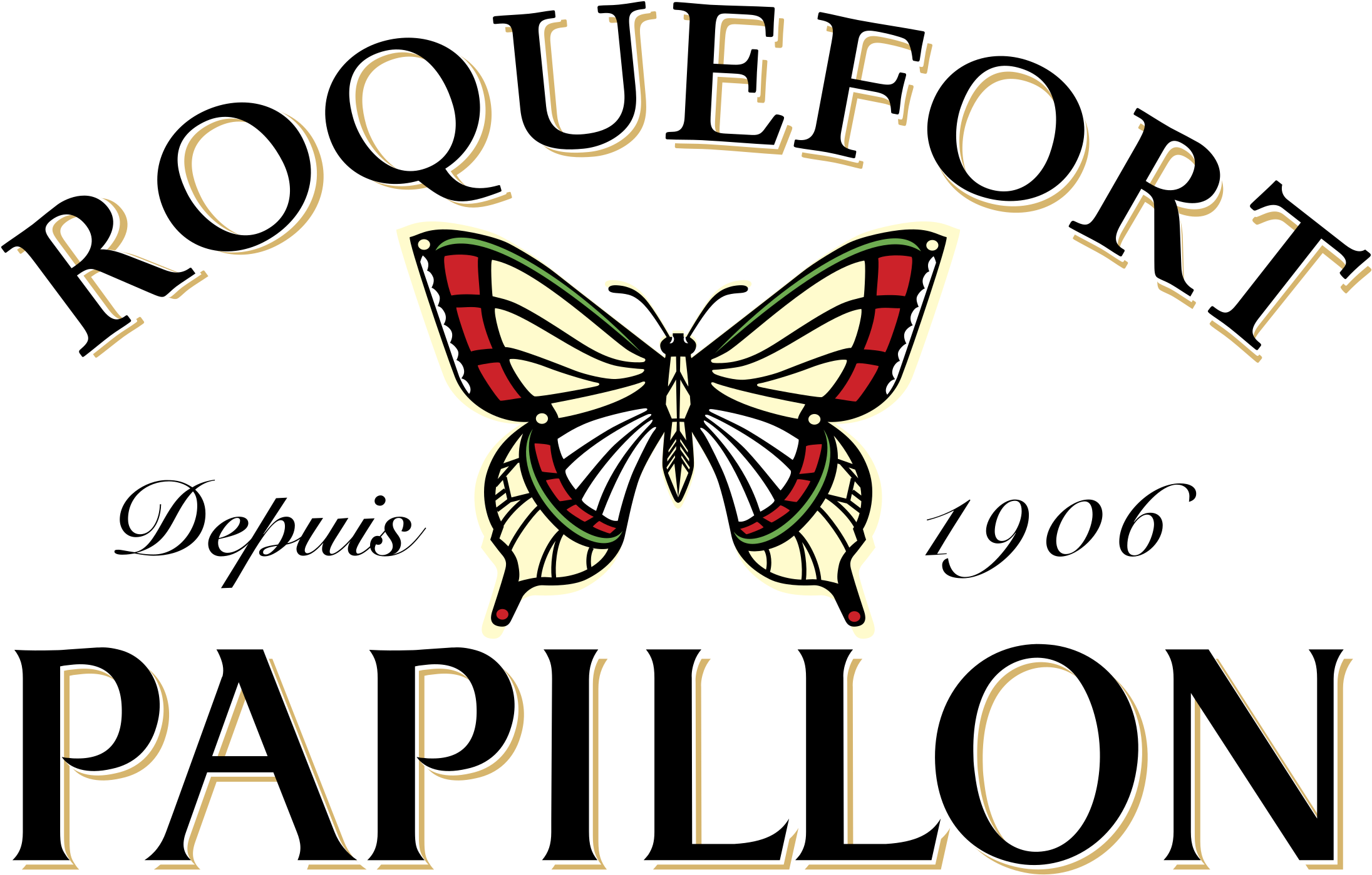 Papillon Roquefort Logo Png Transparent (2400x2400), Png Download