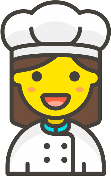 Chef Woman Emoji (866x650), Png Download