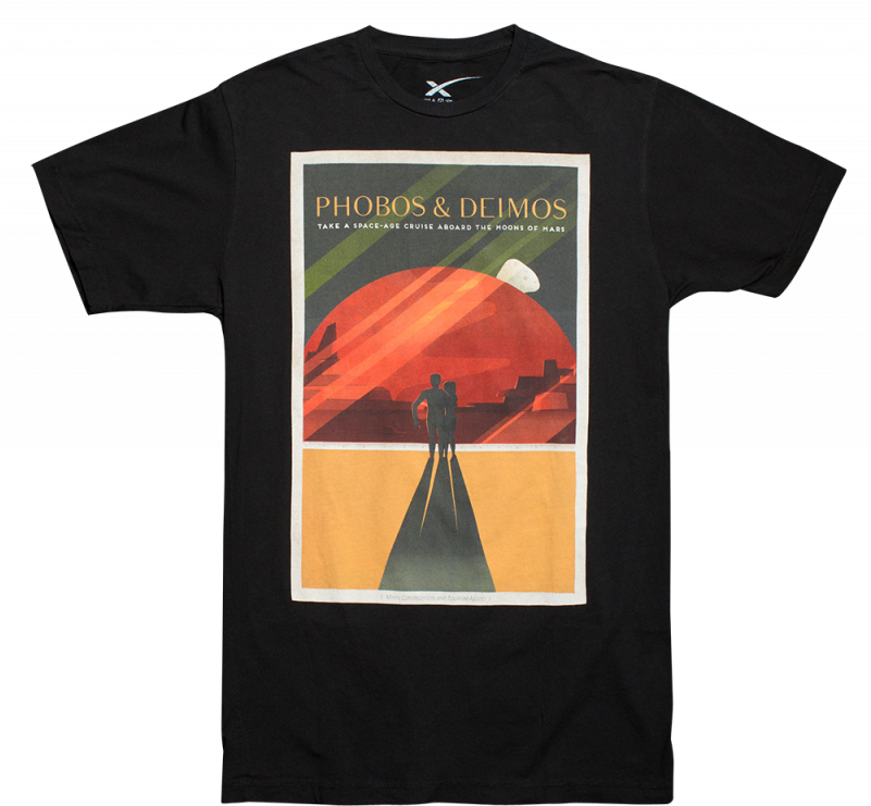 Phobos & Deimos T-shirt (800x800), Png Download