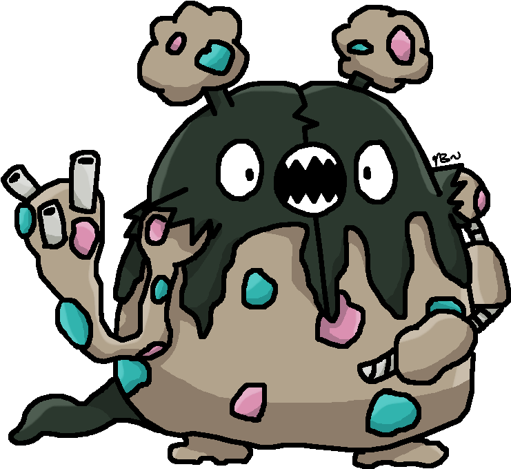 Garbodor (825x753), Png Download