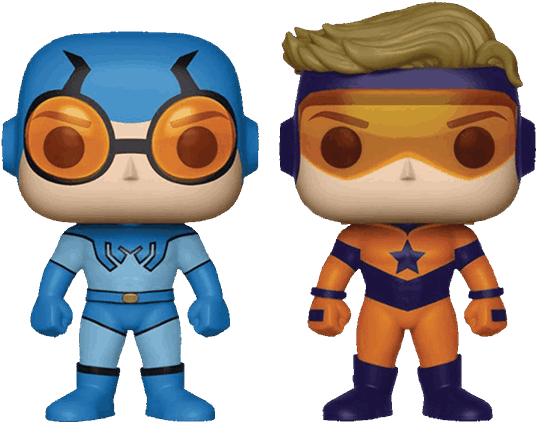 Blue Beetle & Booster Gold 2-pack Pop Vinyl (600x600), Png Download