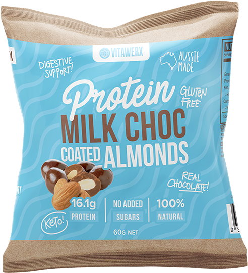 Protein Chocolate Coated Almonds (600x600), Png Download