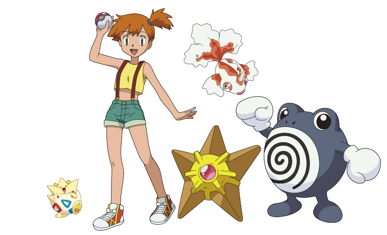 Goldeen - Staryu - Togepi - Poliwhirl (760x461), Png Download
