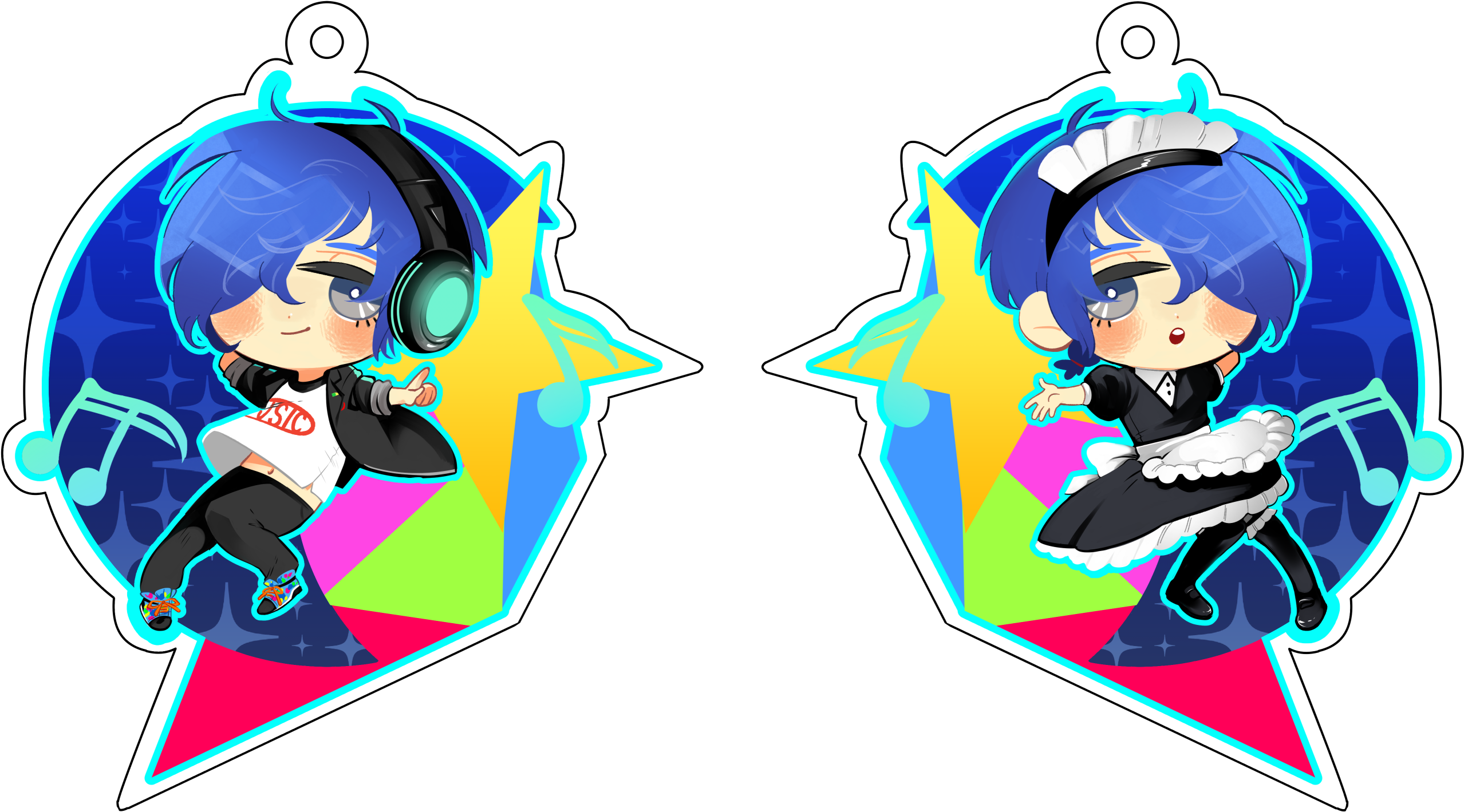 Dancing All Night Double Sided Acrylic Charms • Joyejoyu (2899x1676), Png Download