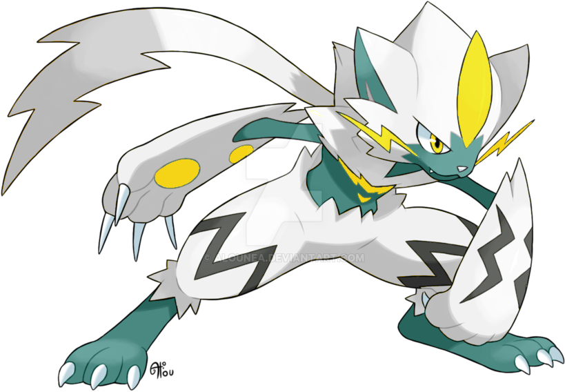 Like Most Electric-types Zeraora Has High Speed And (904x884), Png Download