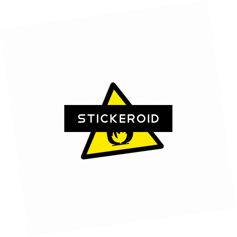 Flammable Material Safety Sign (789x790), Png Download