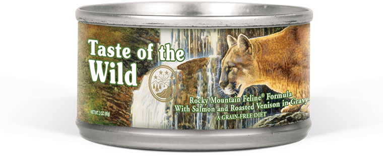 Taste Of The Wild Rocky Mountain Canned Cat Food (759x681), Png Download