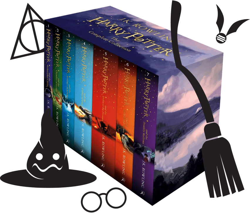 The Magical Harry Potter Box Set (852x724), Png Download