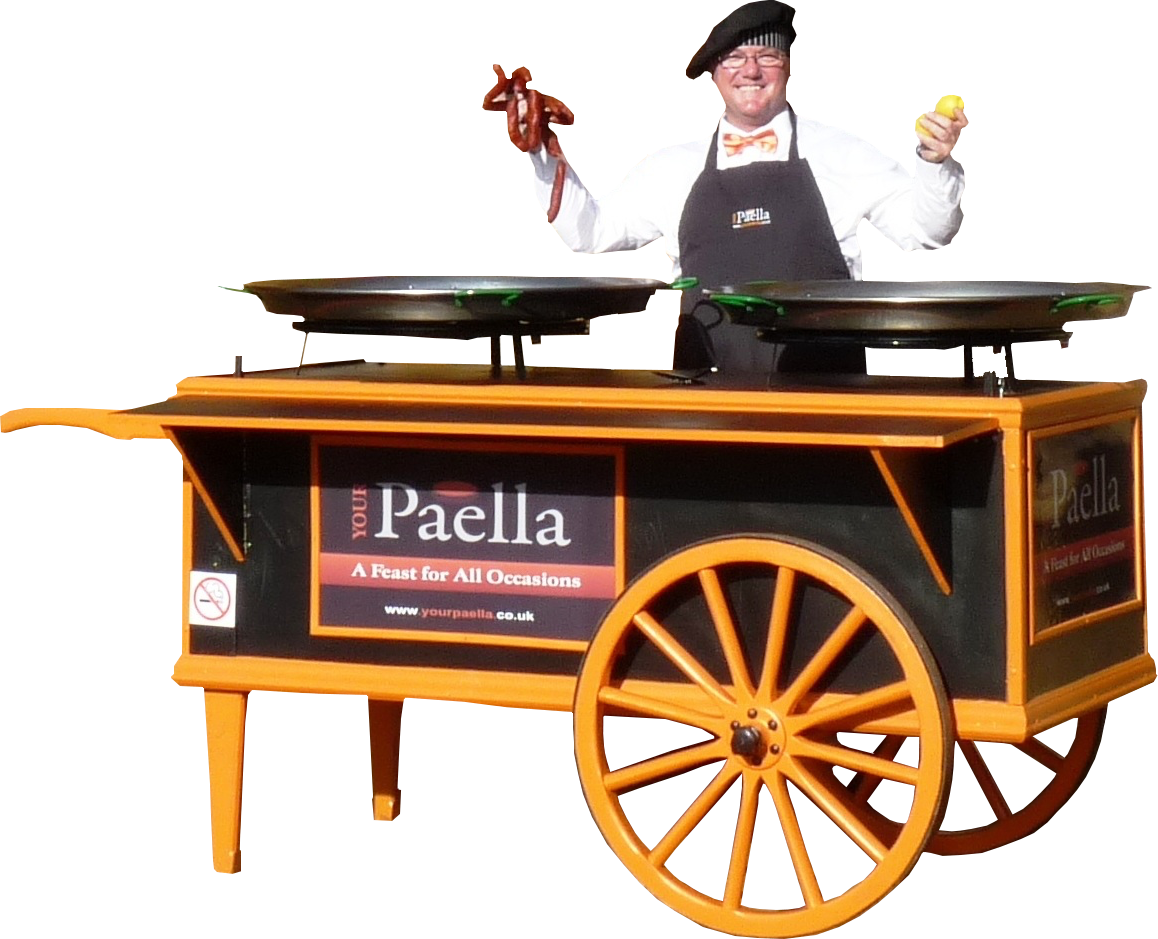 Your Paella, Paella Catering Cart (1158x939), Png Download