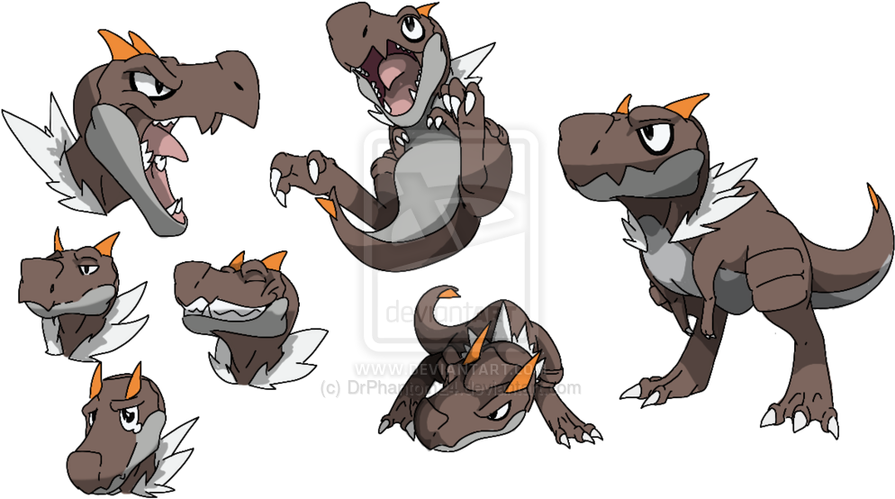 333kib, 1024x572, Poke Design Tyrunt By Drphantom24-d6maohm (1024x572), Png Download