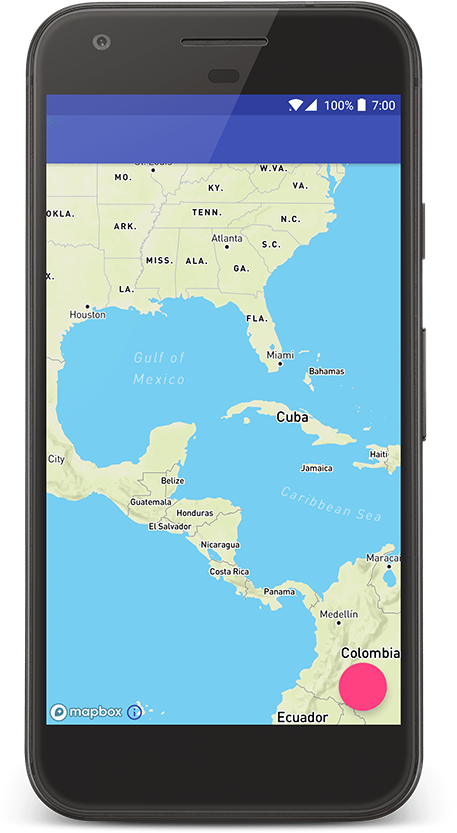 A Map Centered On The Caribbean With Mapbox Streets (565x1000), Png Download