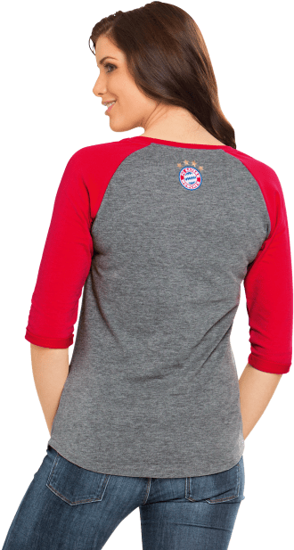Lady Longsleeve Fc Bayern (660x660), Png Download