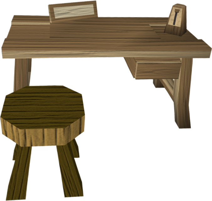Crafting Table 1 Built (676x641), Png Download