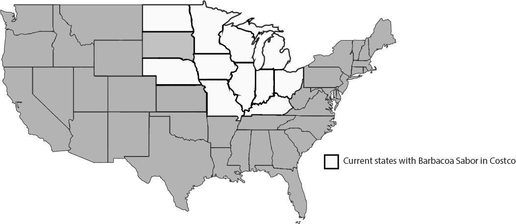 Costco Locations Barbacoa Jerky (1053x458), Png Download