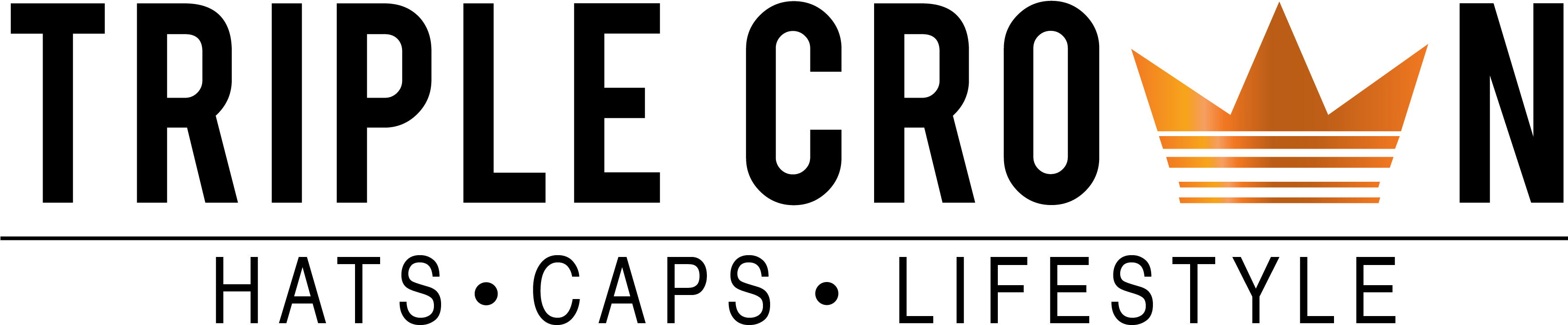 Triple Crown Logo Design (3608x793), Png Download