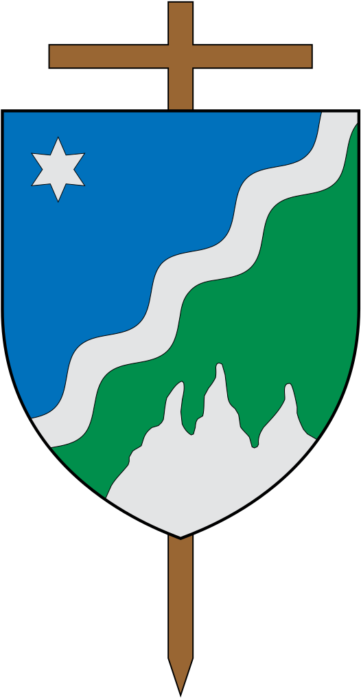 Escudo De La Diócesis De Montelíbano (535x1024), Png Download