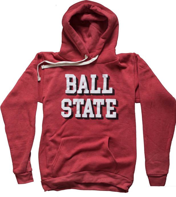 Vintage Ball State Hoodie (617x690), Png Download
