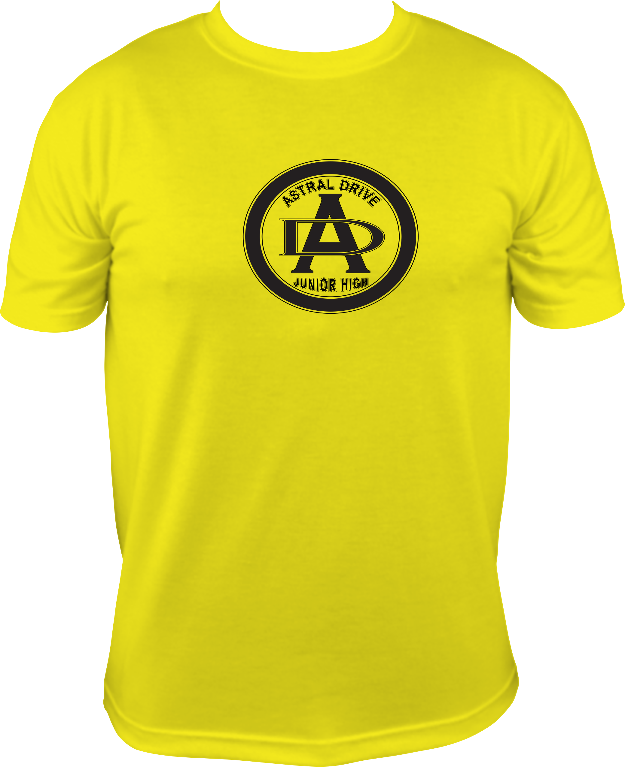 Gildan T-shirt Astral Drive Logo Across Front (black) (2080x2555), Png Download