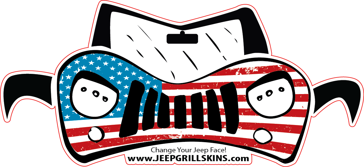 Jeep Grill Logo Png (1187x545), Png Download