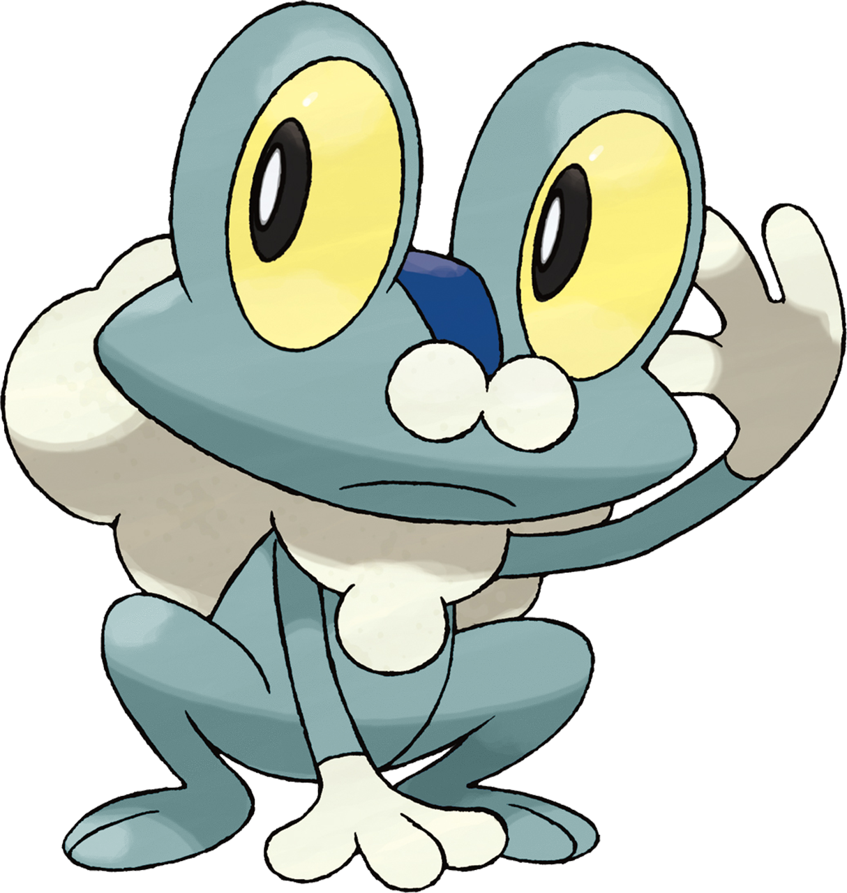 656 Froakie Shiny (1214x1280), Png Download