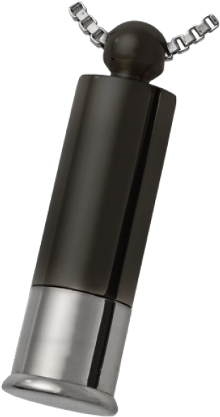 Black Shotgun Shell Pendant (600x600), Png Download