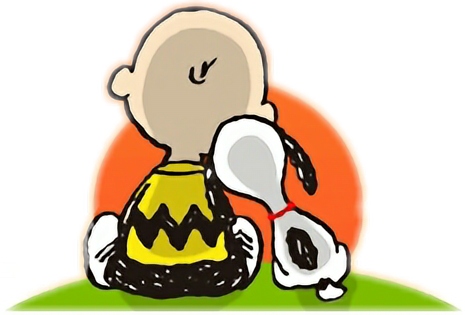 Snoopy Peanut Charliebrown Tramonto Sera Evening Goodev - Halloween Snoopy Clipart (932x632), Png Download