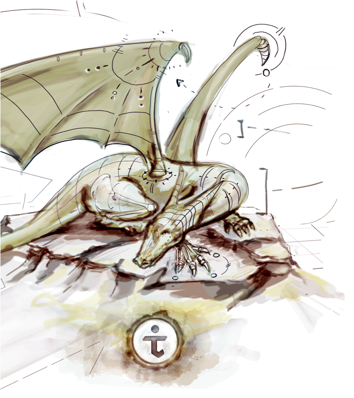 #dragon #masthead #illustration - Illustration (1200x1354), Png Download