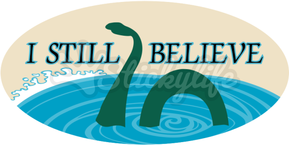 Loch Ness Monster Magnet - Calligraphy (940x587), Png Download