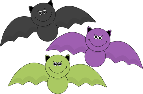 Halloween Treats And Things - Cute Halloween Bat Clipart (500x328), Png Download