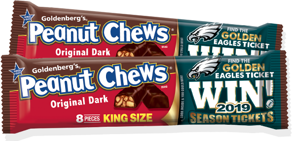 Original Dark Peanut Chews (592x286), Png Download