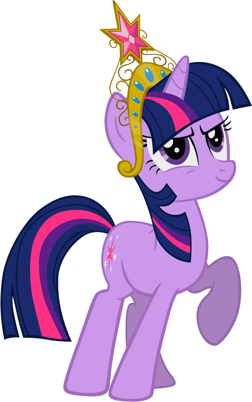 Crown Of Magic By Liggliluff - Twilight Sparkle With Crown (900x1428), Png Download