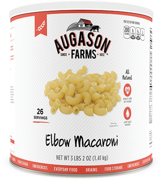 Augason Farms® Elbow Macaroni Can - Augason Farms Creamy Wheat Cereal, 65 Oz (543x717), Png Download