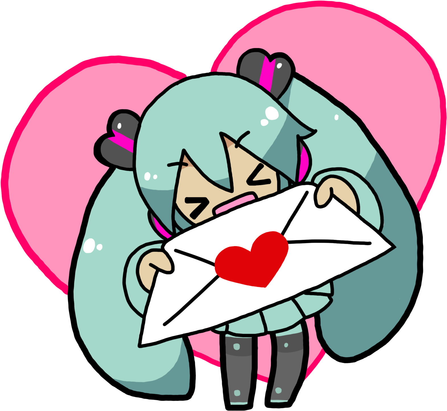 Canadianmooose - Hatsune Miku Sticker Png (1600x1600), Png Download