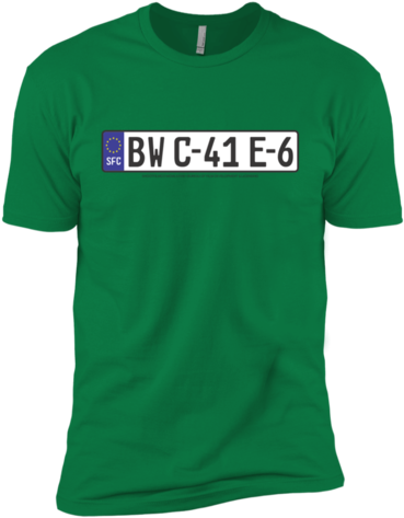 Euro License Plate Film Dev Premium Short Sleeve T-shirt - Minecraft-cow Chop Short Sleeve Tee (480x480), Png Download