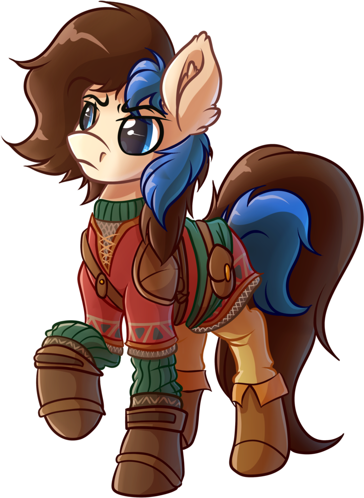Clothes, Crossover, Ear Fluff, Earth Pony, Link, Male, - Link Breath Of The Wild Crossover (1024x1024), Png Download