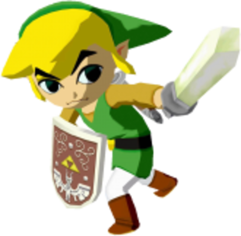 The Legend Of Zelda - Zelda Wind Waker Link (489x480), Png Download
