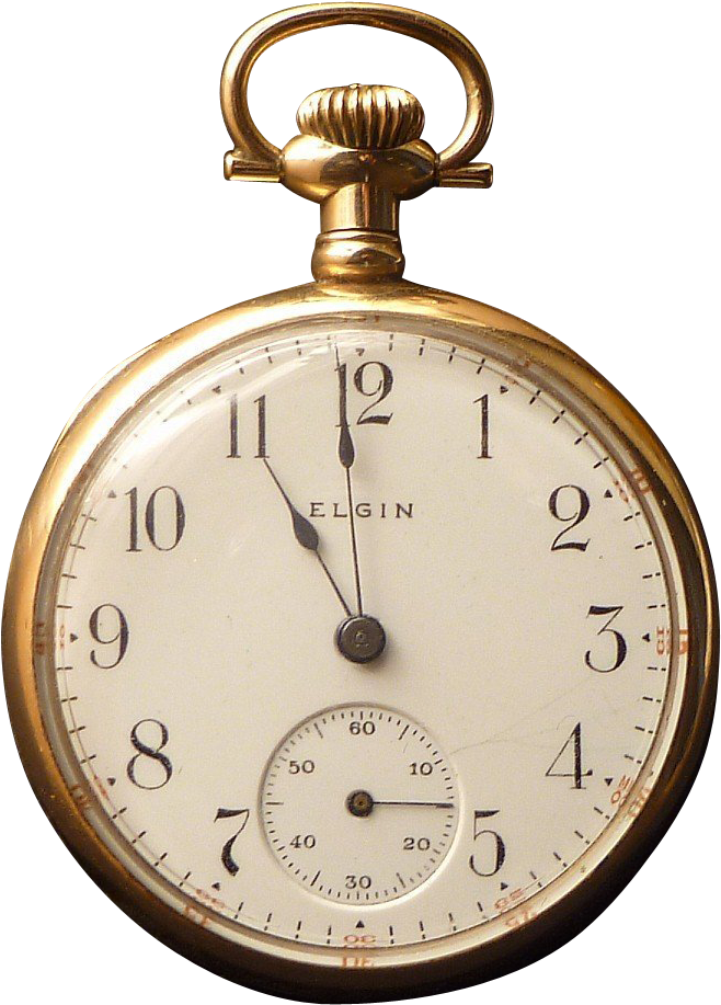 Png Images Pluspng Elgin - Vintage Pocket Clock Png (916x916), Png Download